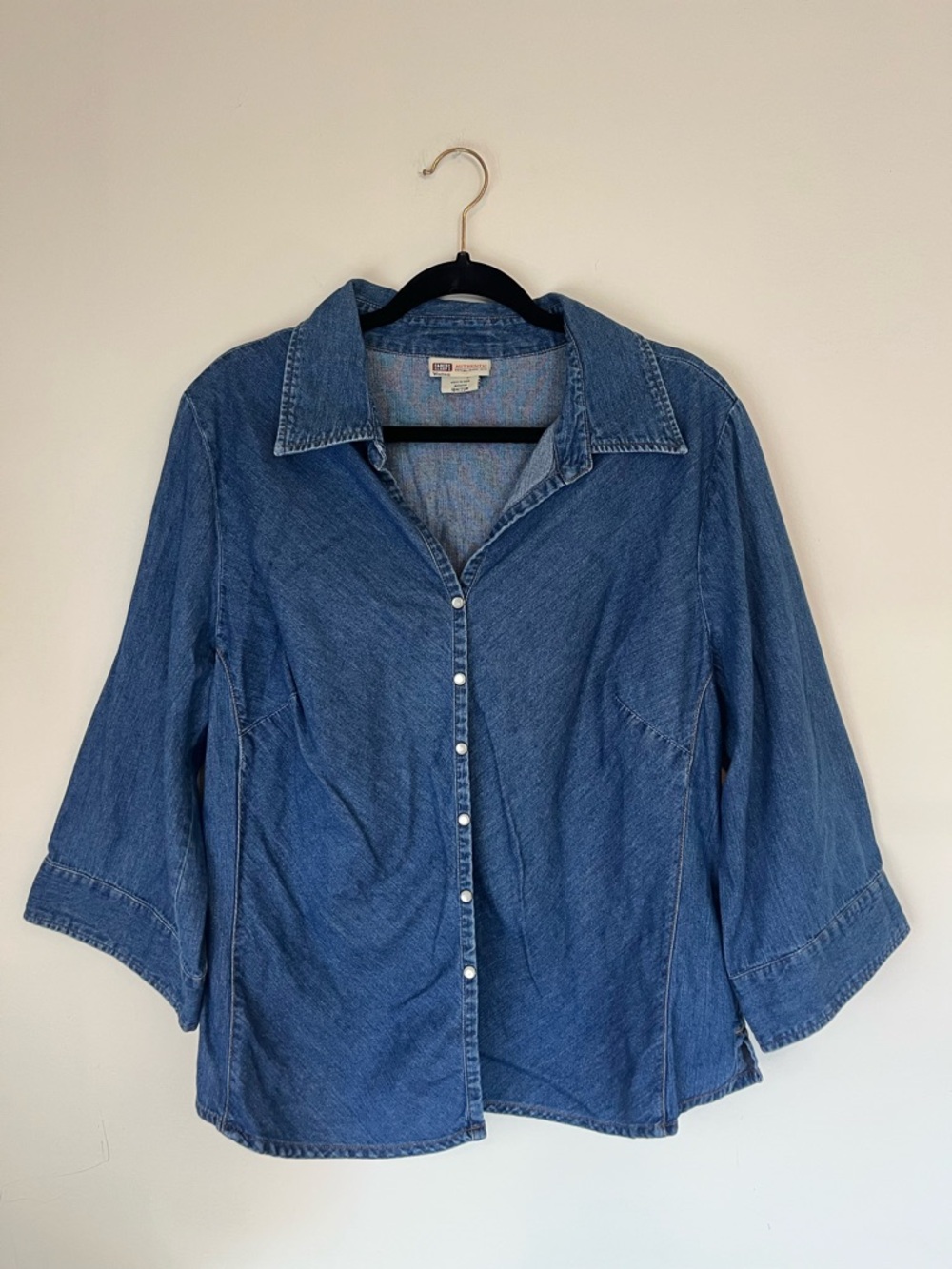 Vintage Denim Pearl Snap